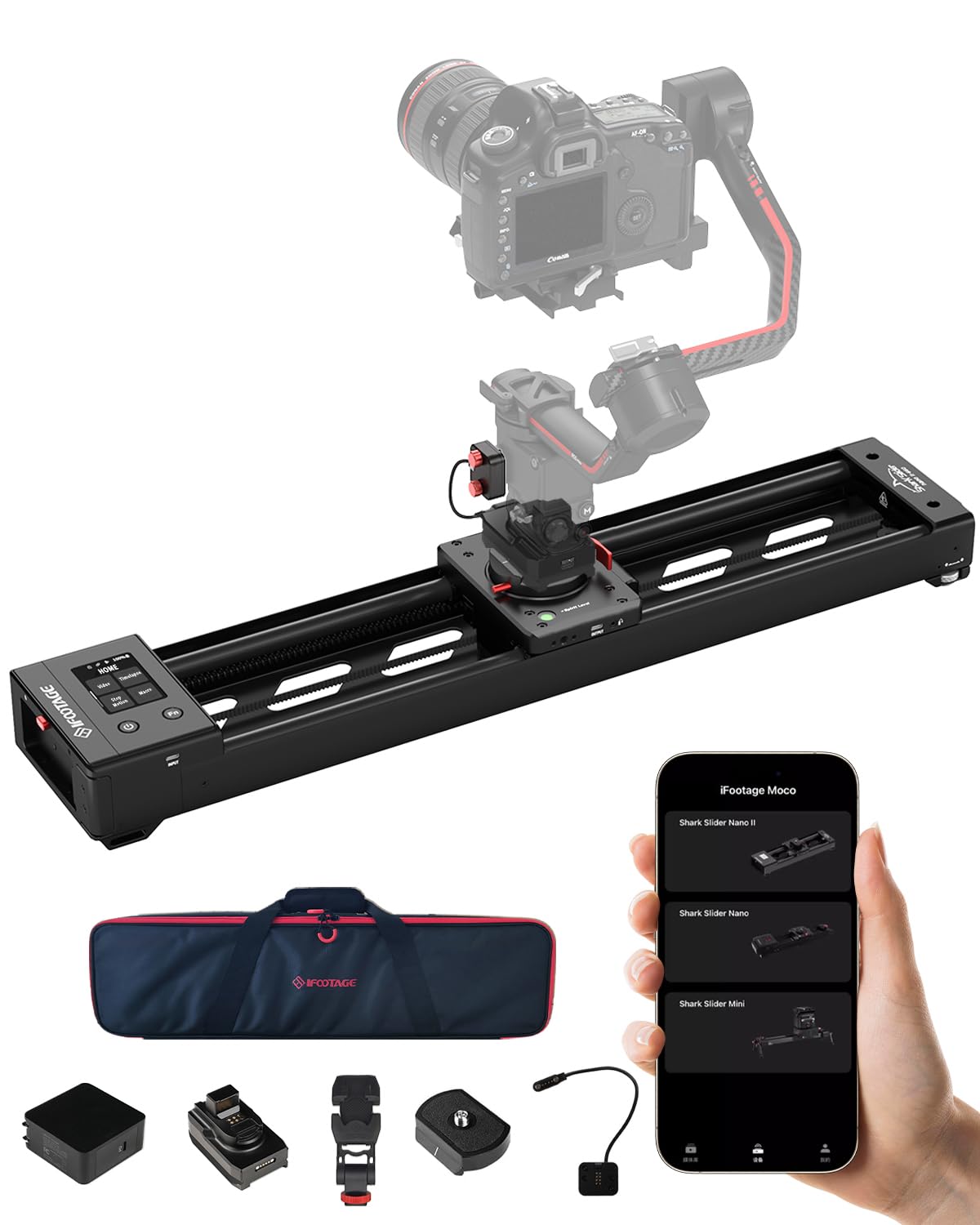 Amazon.com : IFOOTAGE Shark Slider Nano II 660,Motorized Camera